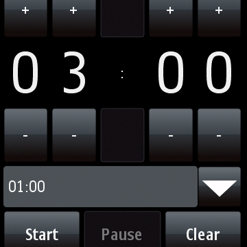 Mathiola Countdown Timer for Symbian touch